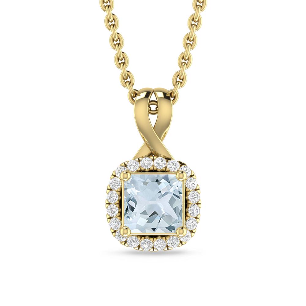 Yellow Gold - Aquamarine