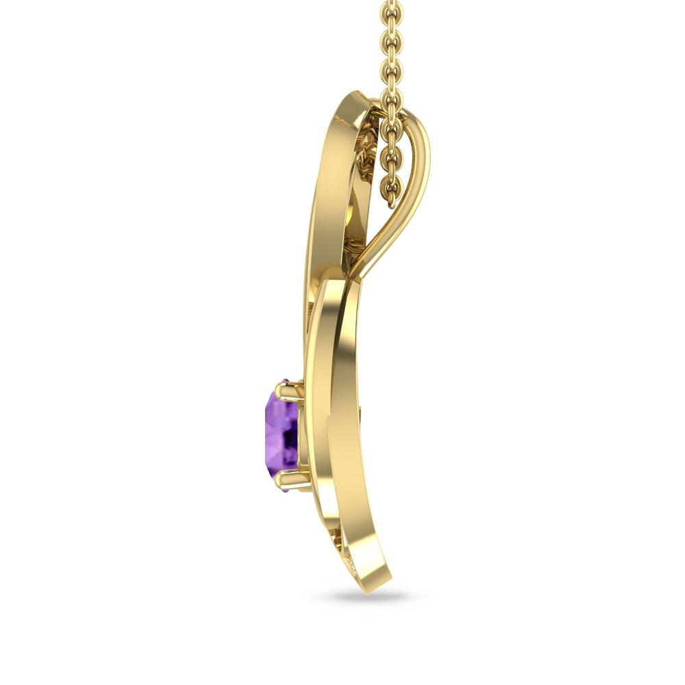 Yellow Gold - Amethyst