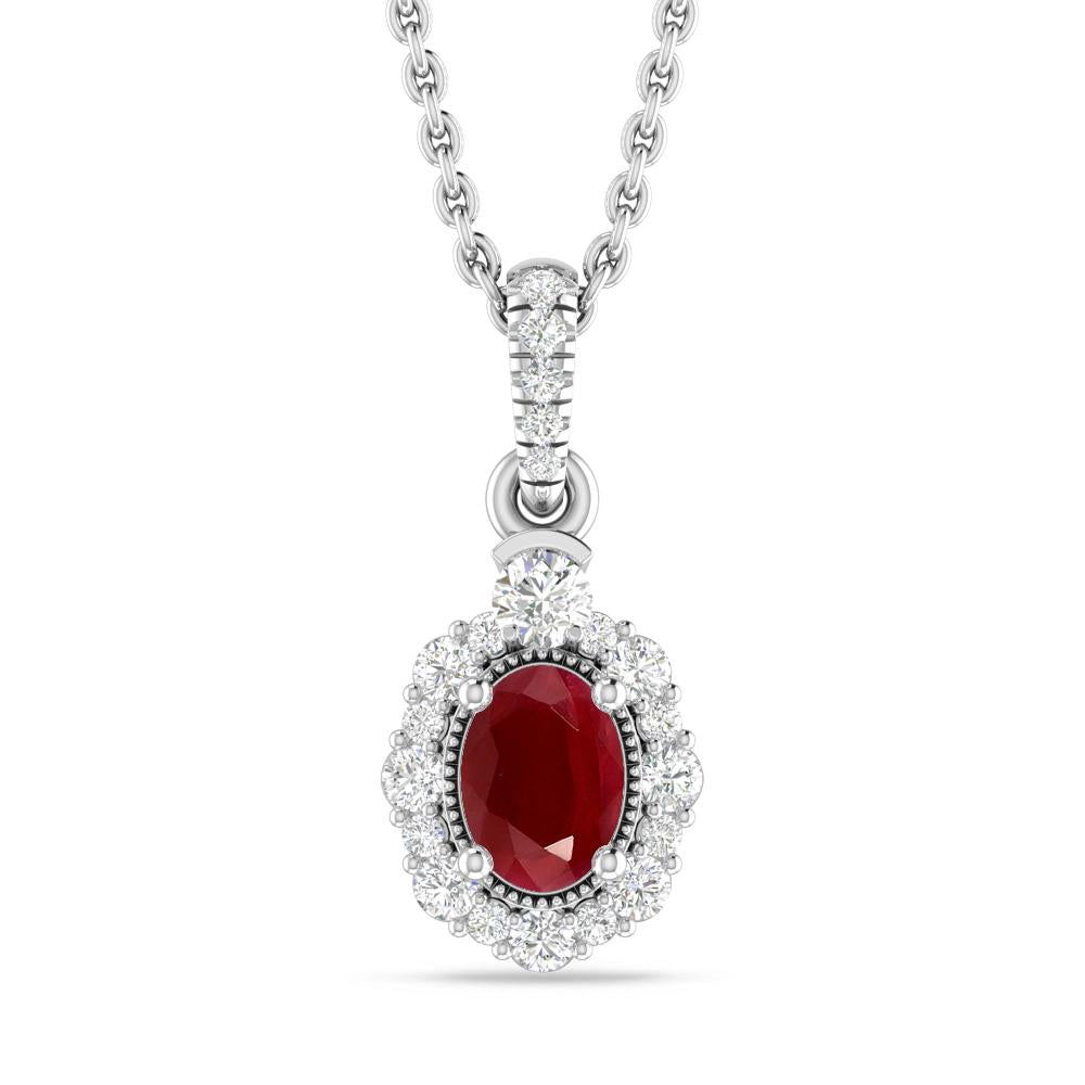White Gold - Ruby