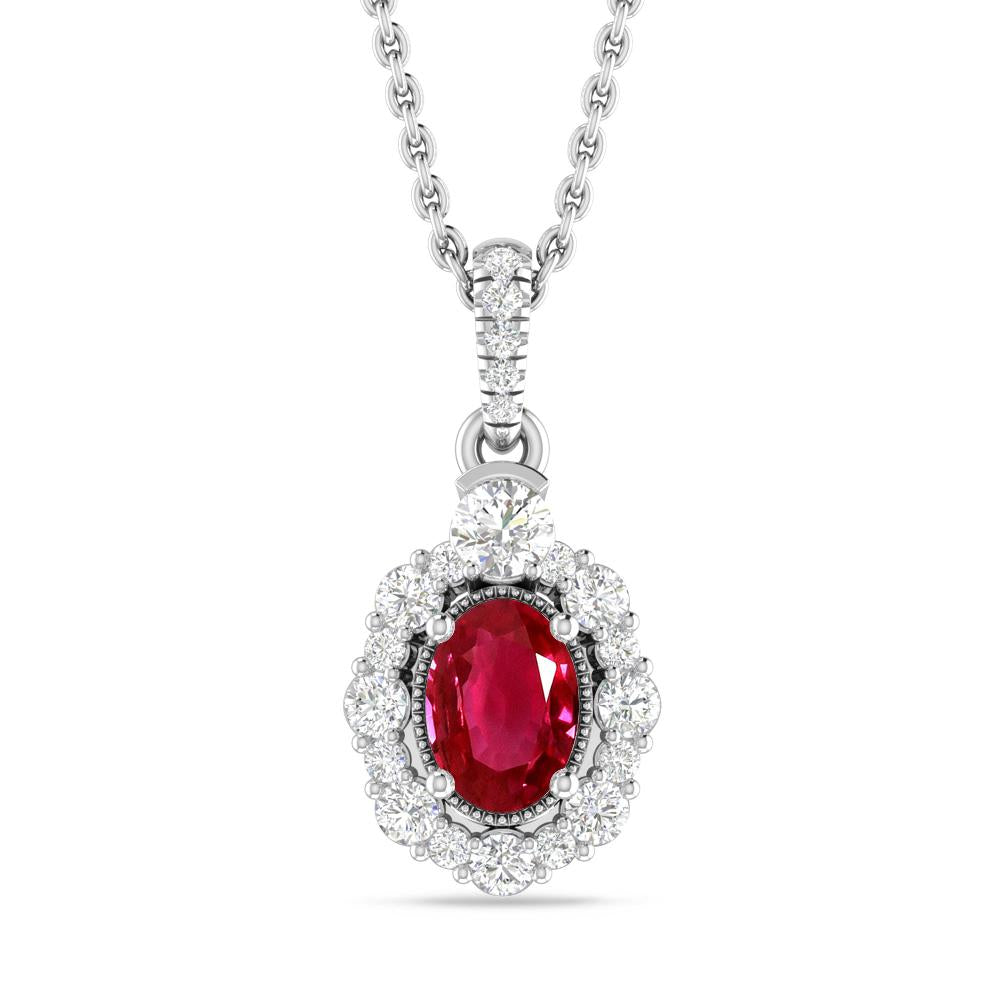 White Gold - Ruby