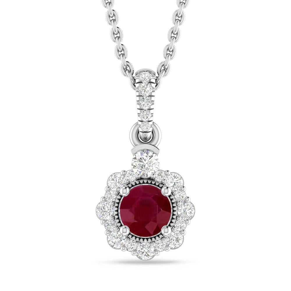 White Gold - Ruby