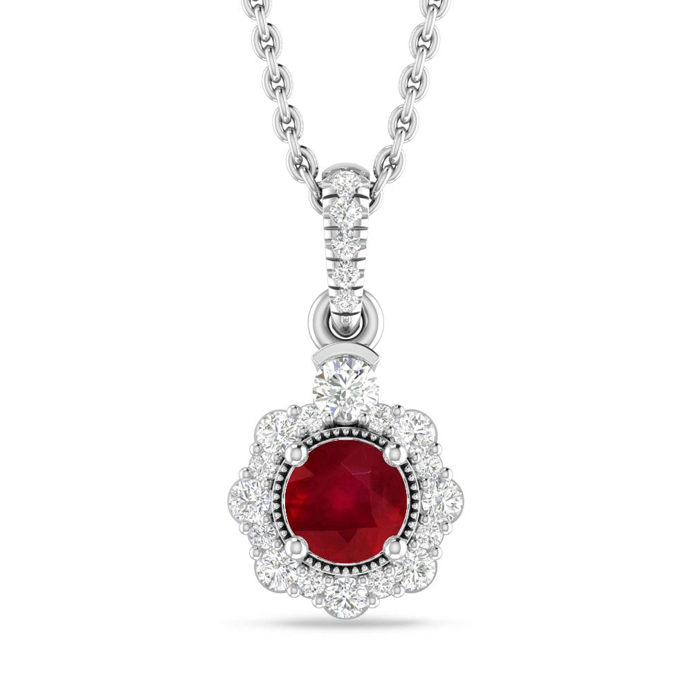 White Gold - Ruby