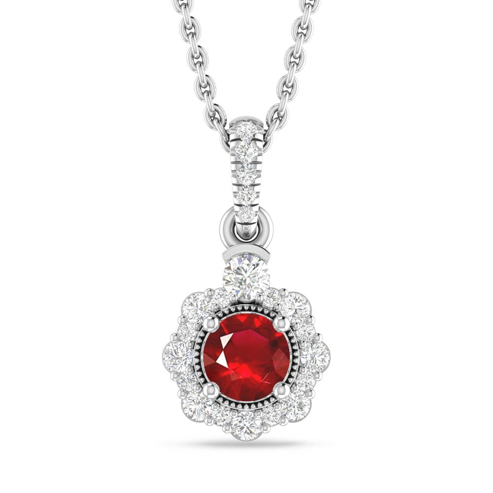 White Gold - Ruby