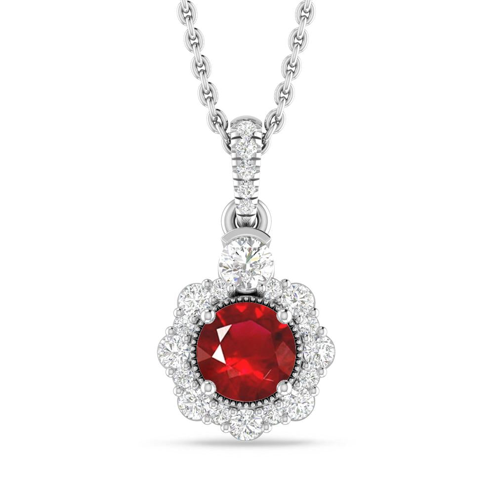 White Gold - Ruby