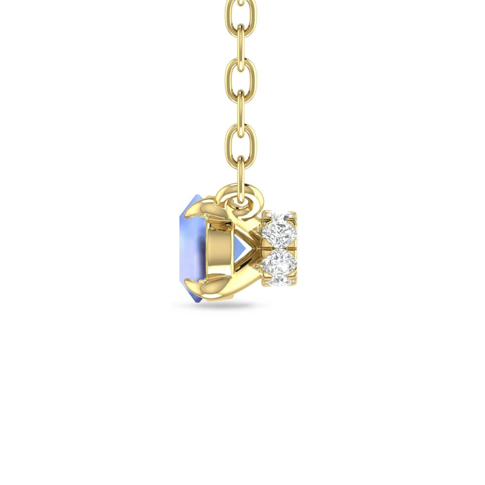 Yellow Gold - Tanzanite