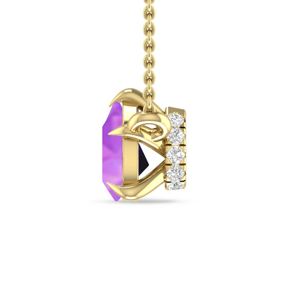 Yellow Gold - Amethyst