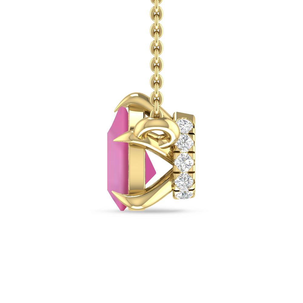 Yellow Gold - Pink Tourmaline