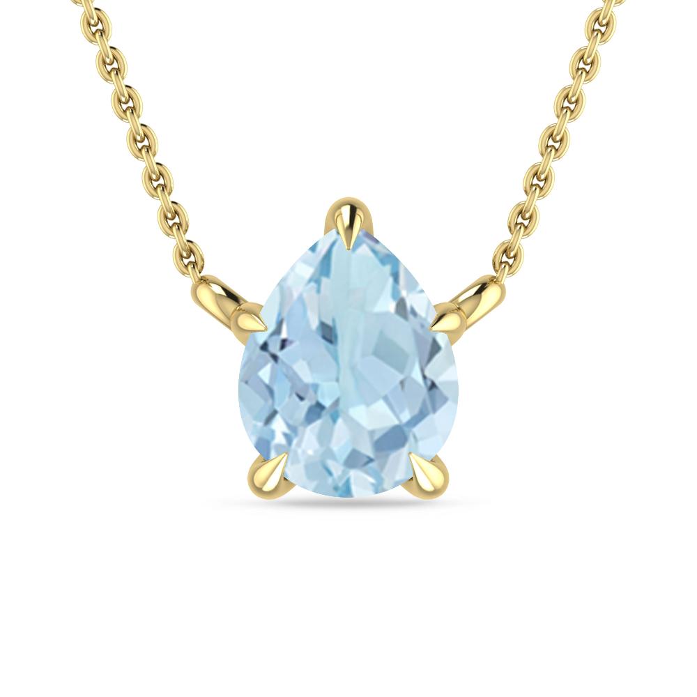 Yellow Gold - Aquamarine