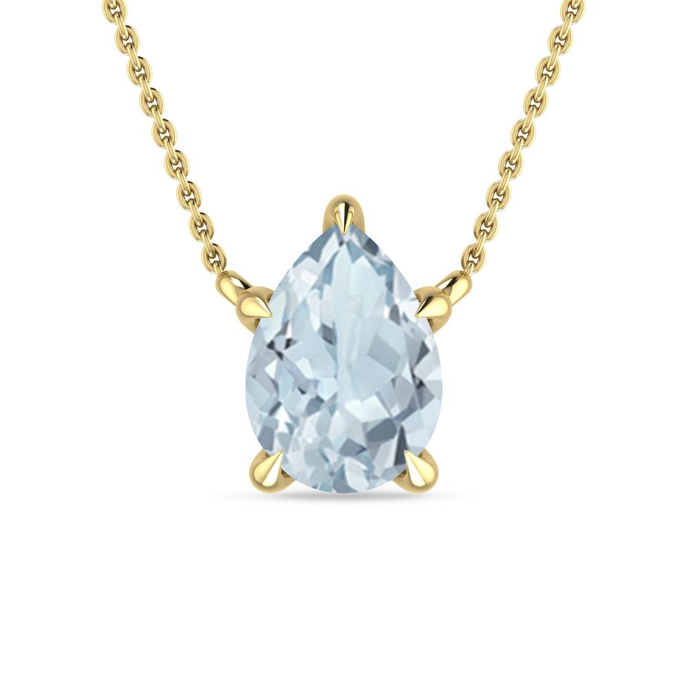 Yellow Gold - Aquamarine