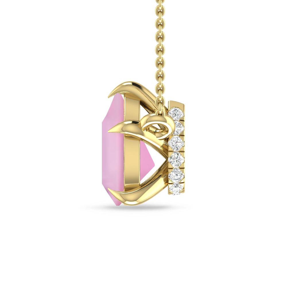Yellow Gold - Pink Tourmaline