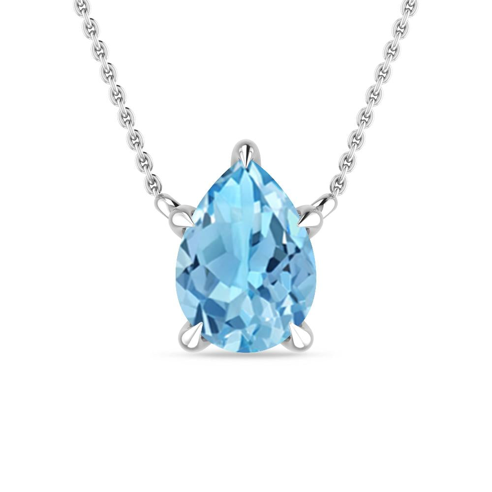 White Gold - Blue Topaz