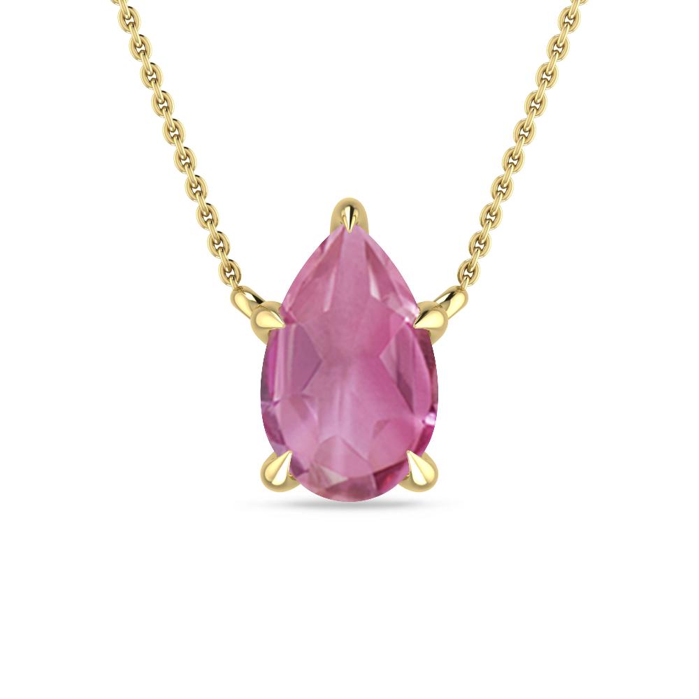 Yellow Gold - Pink Tourmaline
