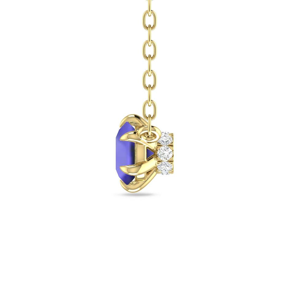 Yellow Gold - Tanzanite
