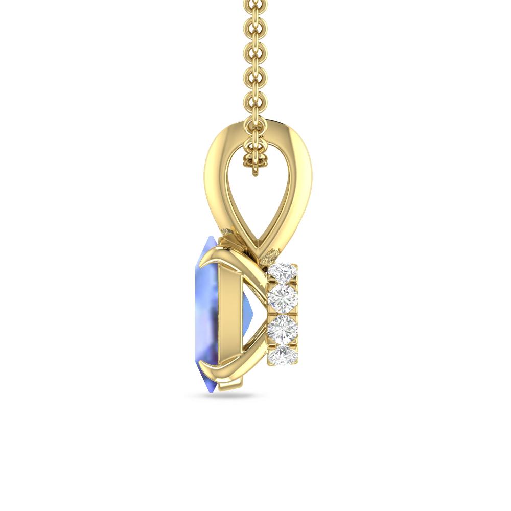 Yellow Gold - Tanzanite