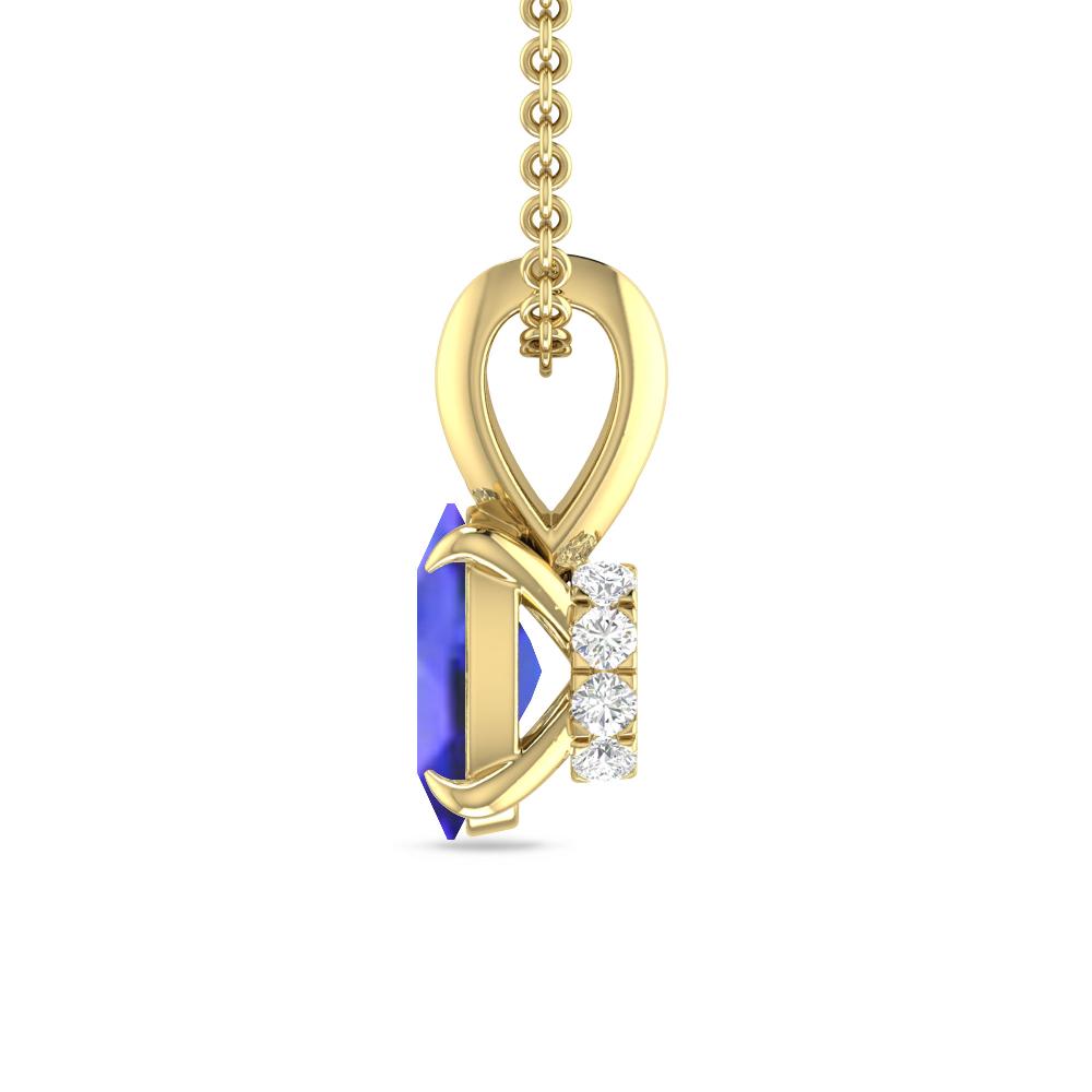 Yellow Gold - Tanzanite