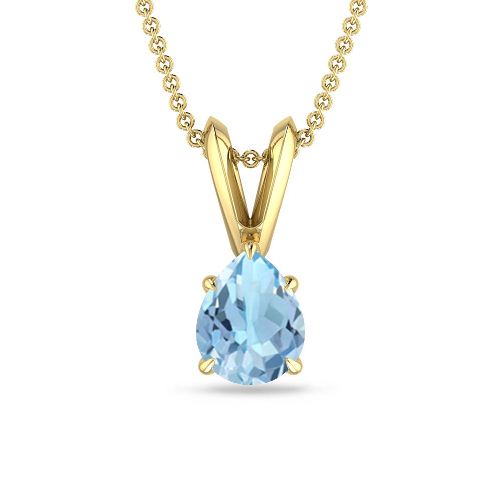 Yellow Gold - Aquamarine