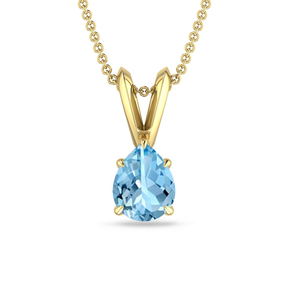 Yellow Gold - Aquamarine