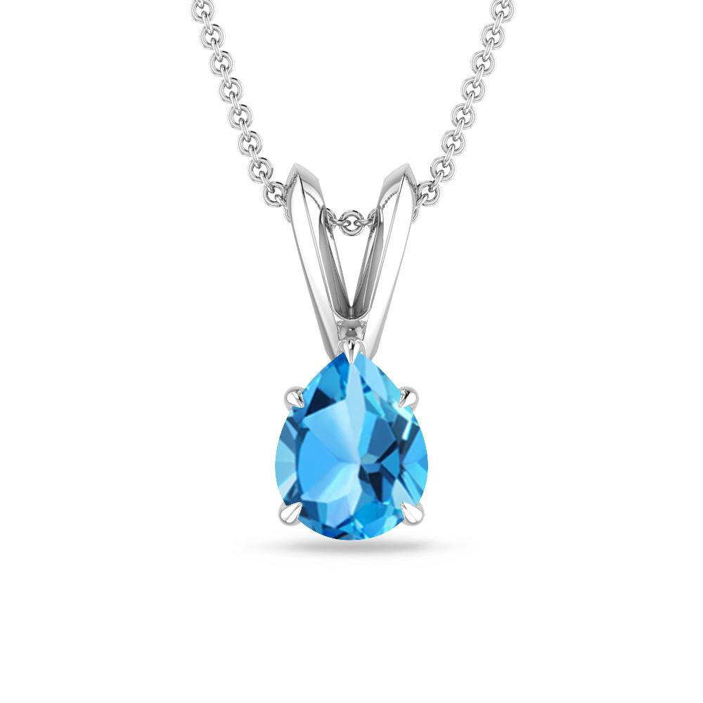 White Gold - Blue Topaz