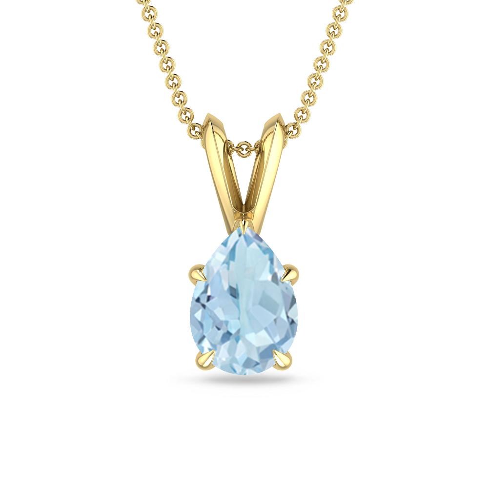 Yellow Gold - Aquamarine