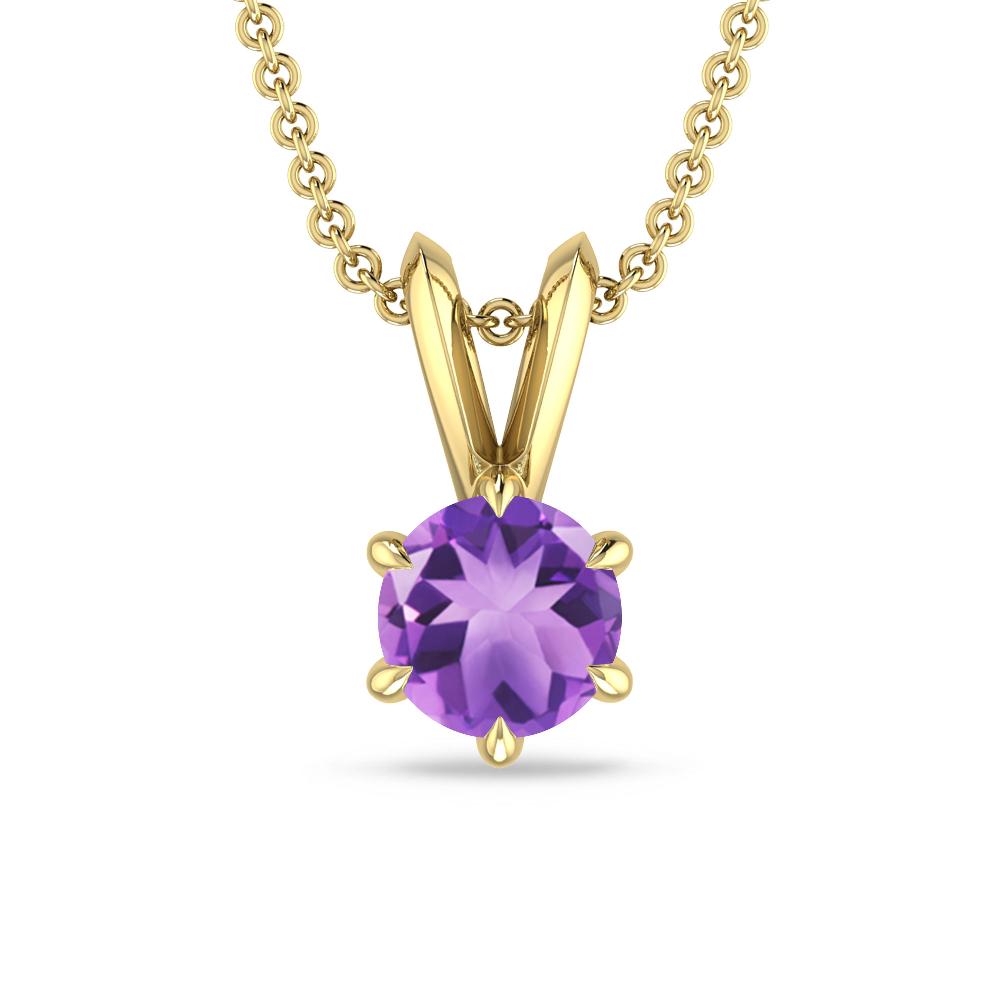 Yellow Gold - Amethyst