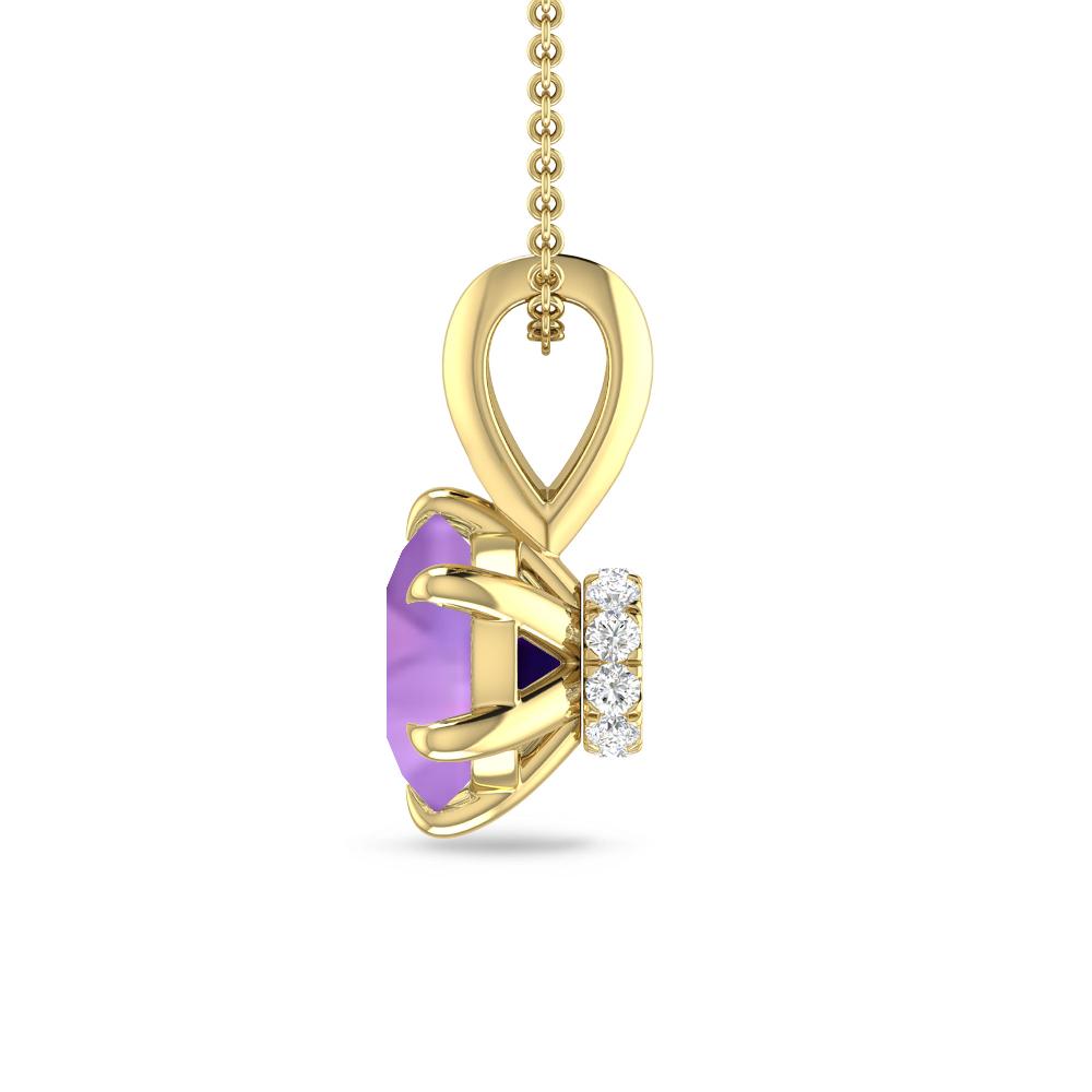 Yellow Gold - Amethyst