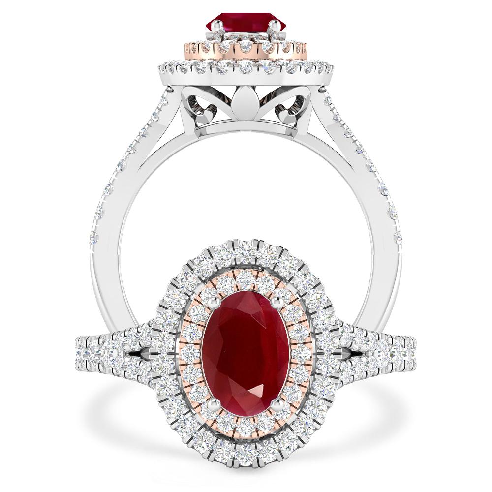 White Gold - Ruby