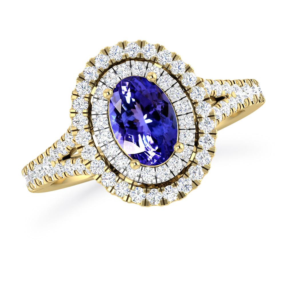 Yellow Gold - Tanzanite