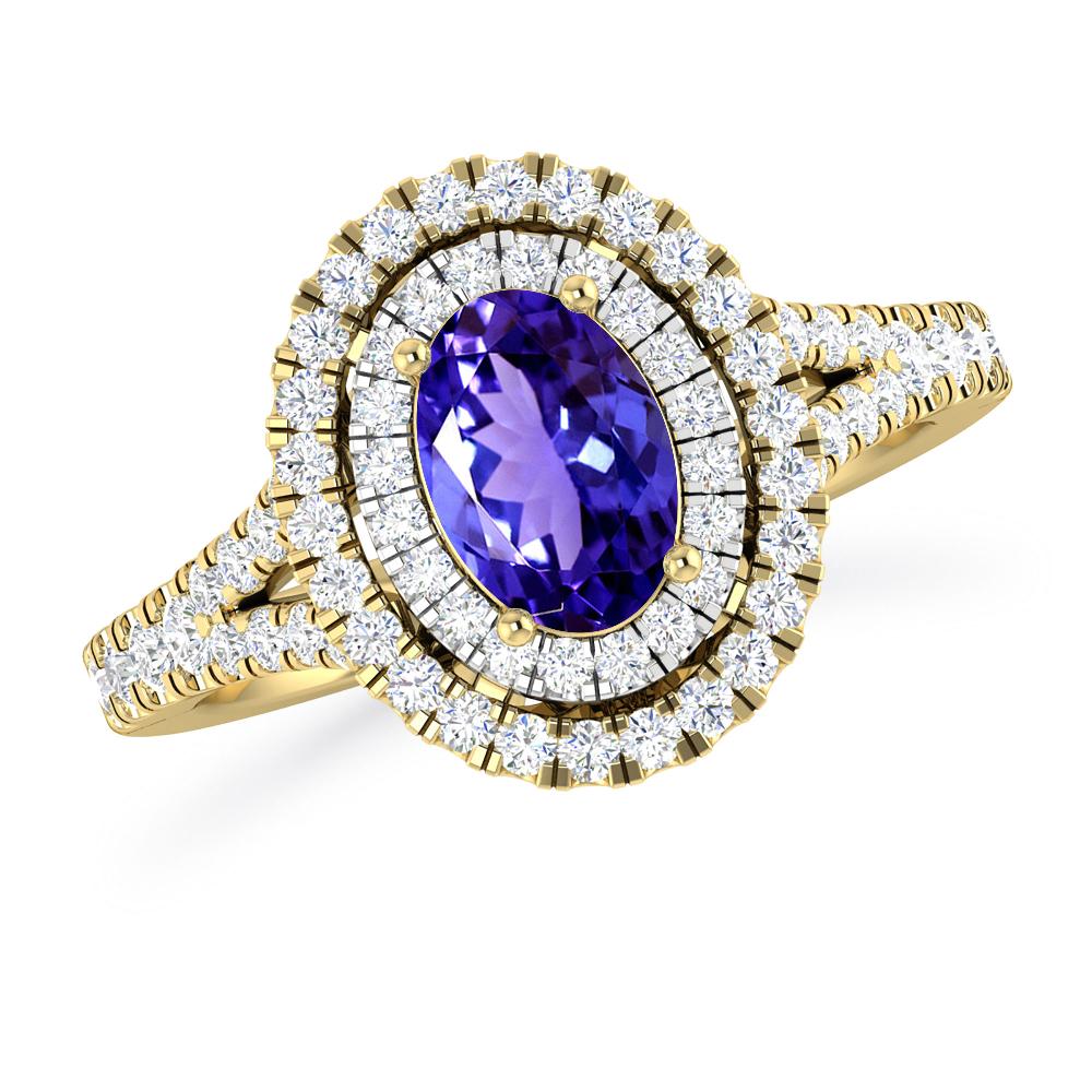 Yellow Gold - Tanzanite