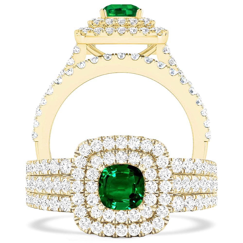 Yellow Gold - Emerald