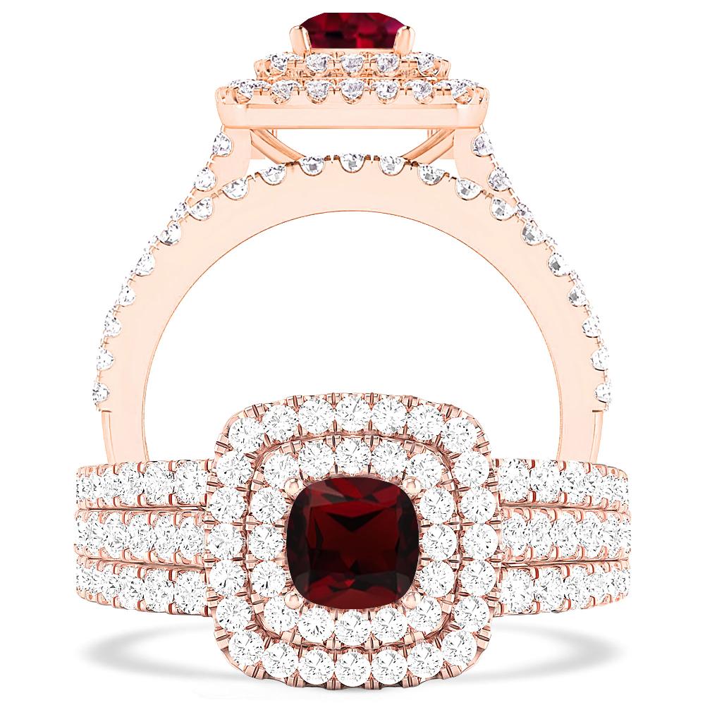 Rose Gold - Garnet