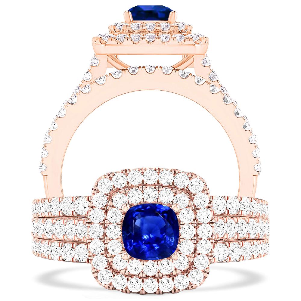 Rose Gold - Sapphire