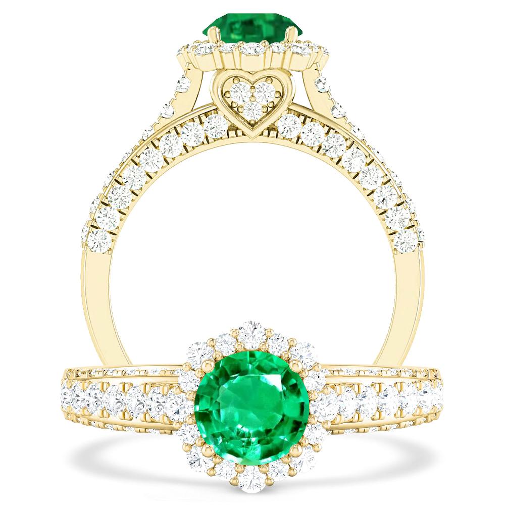 Yellow Gold - Emerald