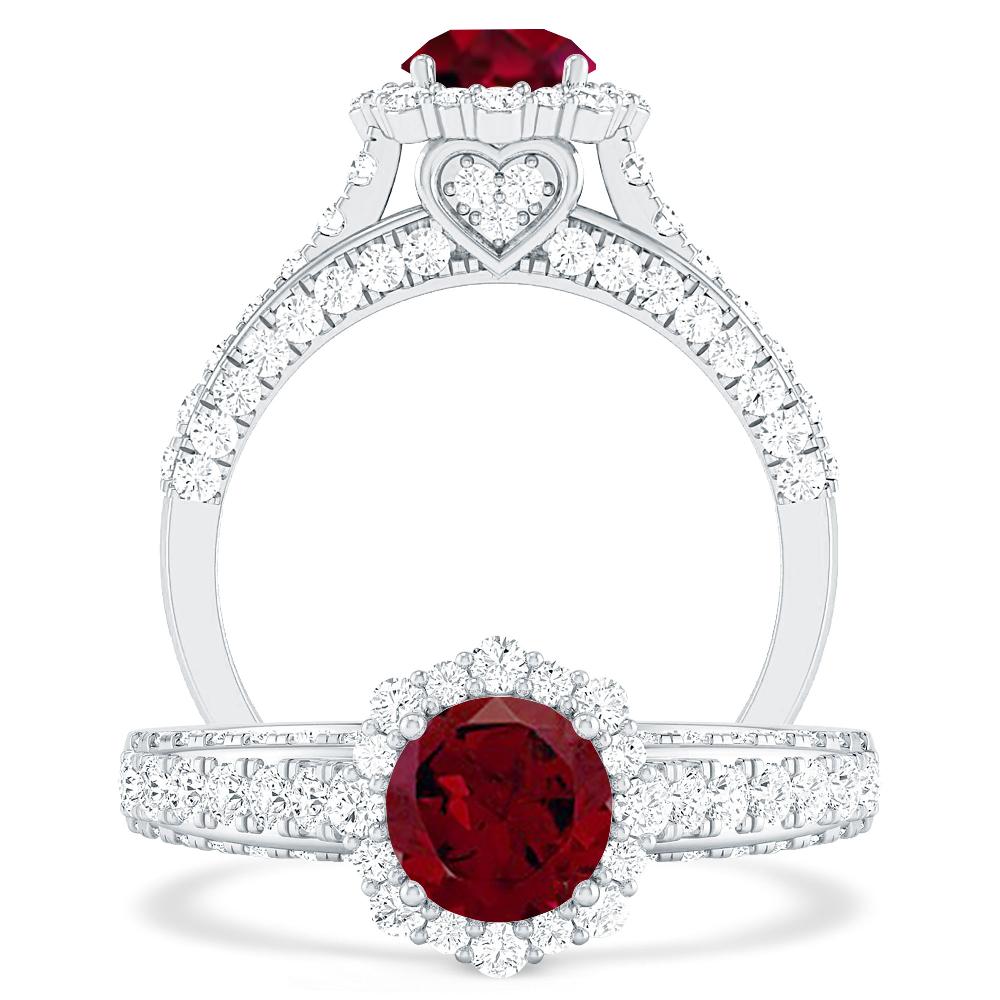 White Gold - Garnet