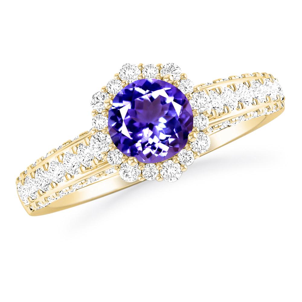 Yellow Gold - Tanzanite