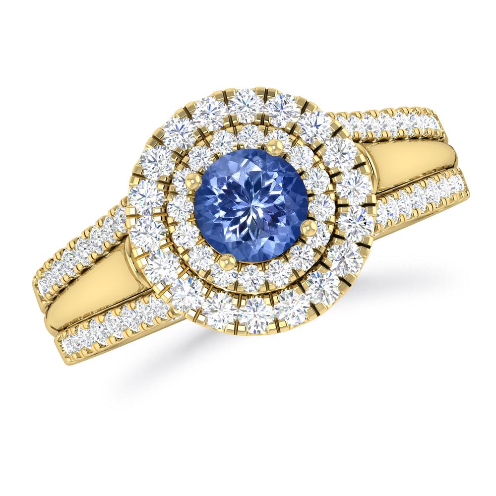 Yellow Gold - Tanzanite