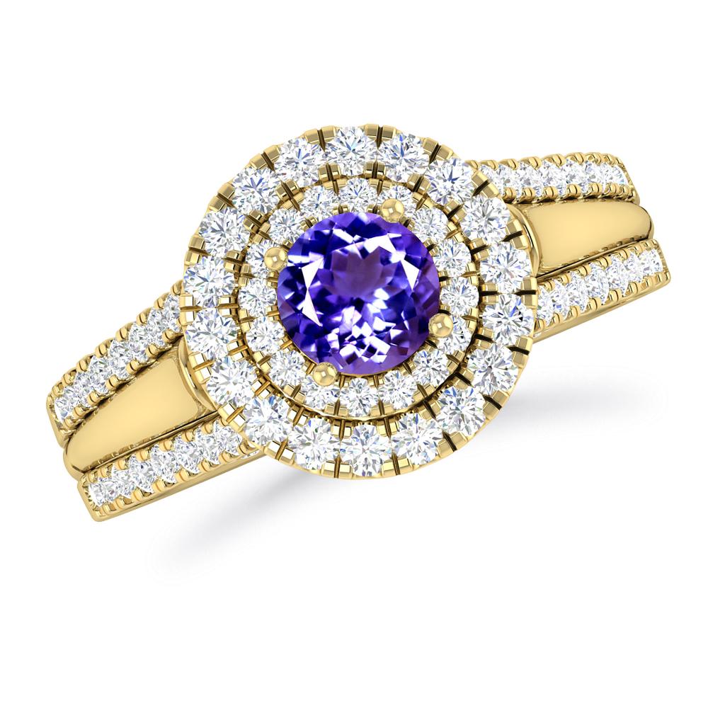 Yellow Gold - Tanzanite