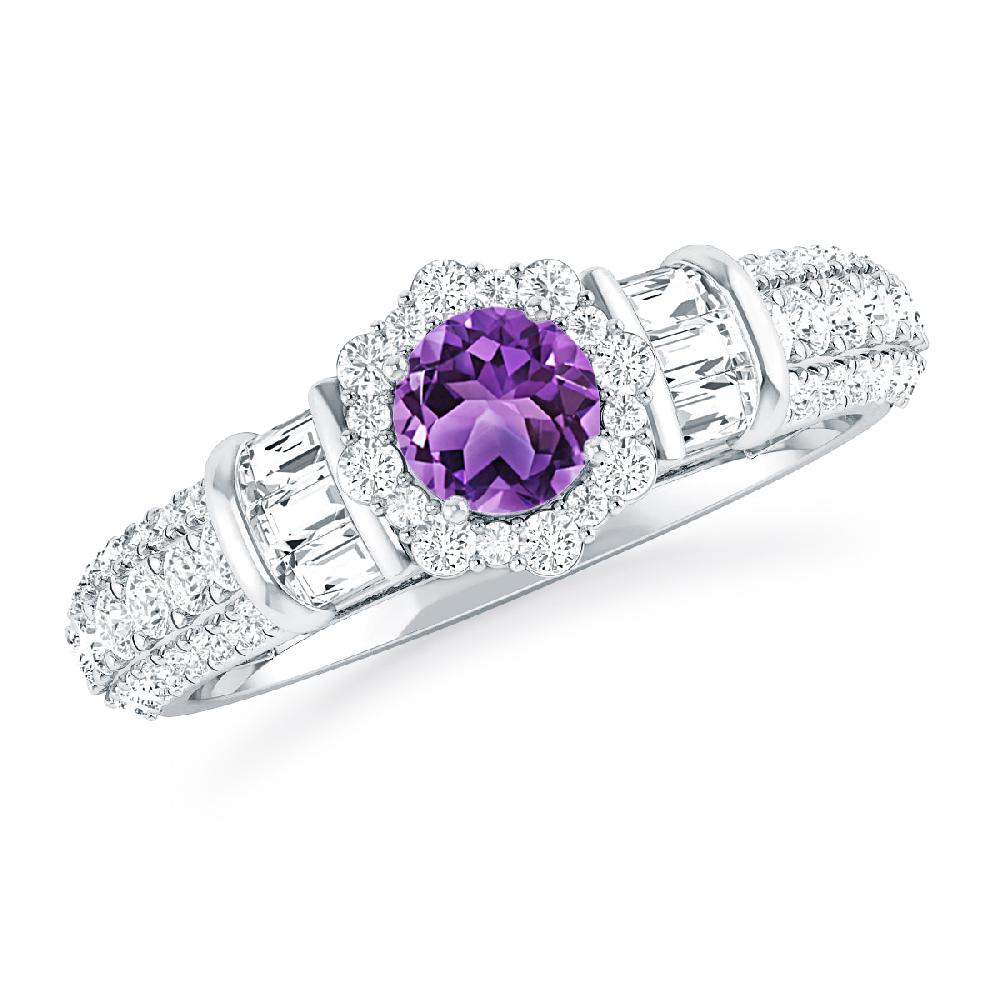 White Gold - Amethyst