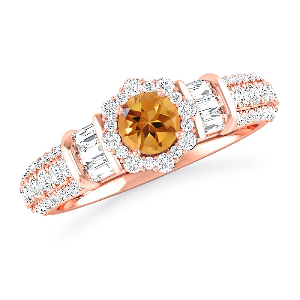 Rose Gold - Citrine