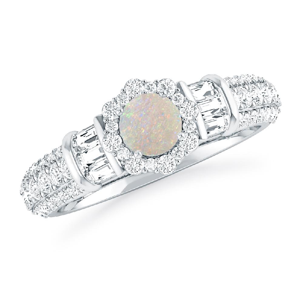 White Gold - Opal