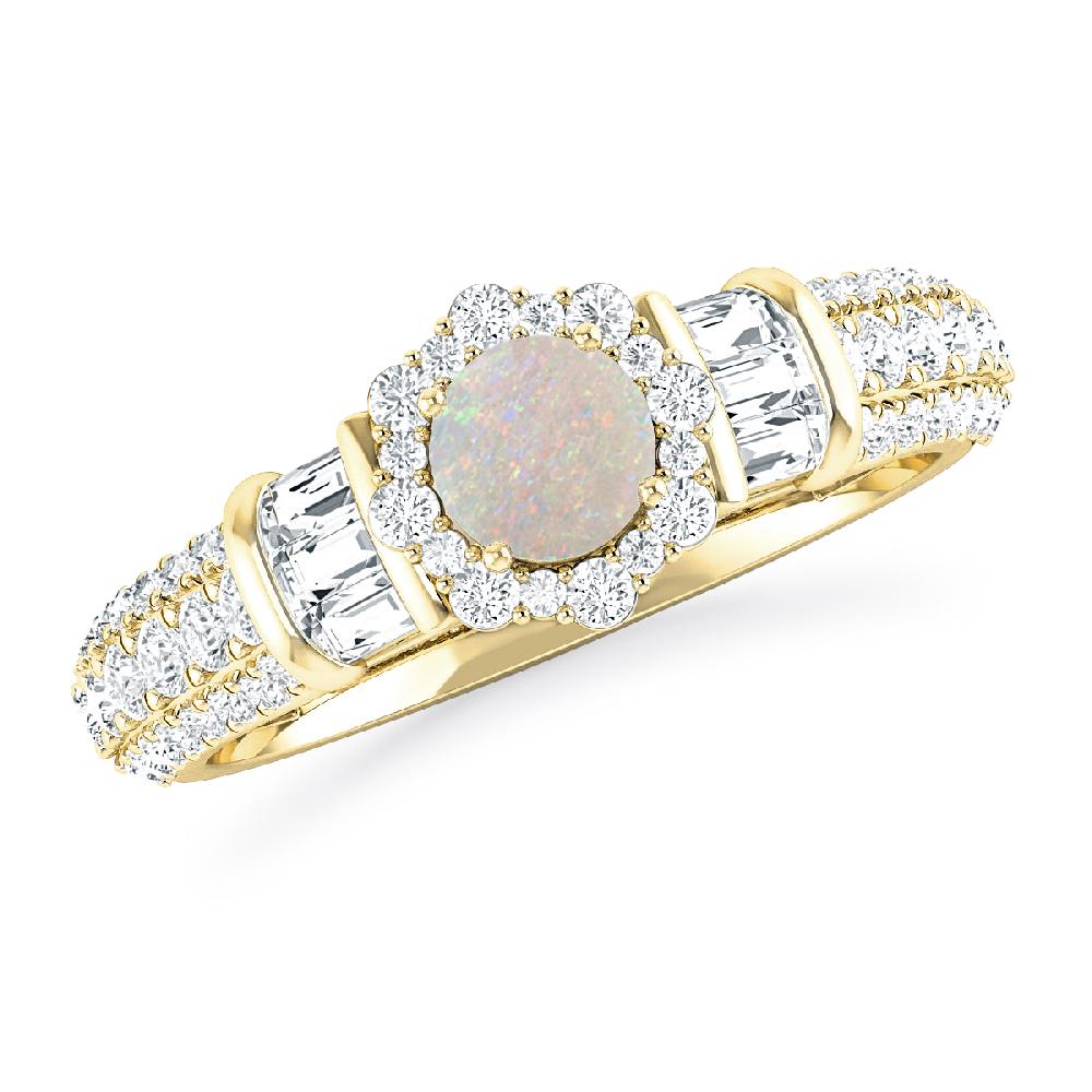 Yellow Gold - Opal