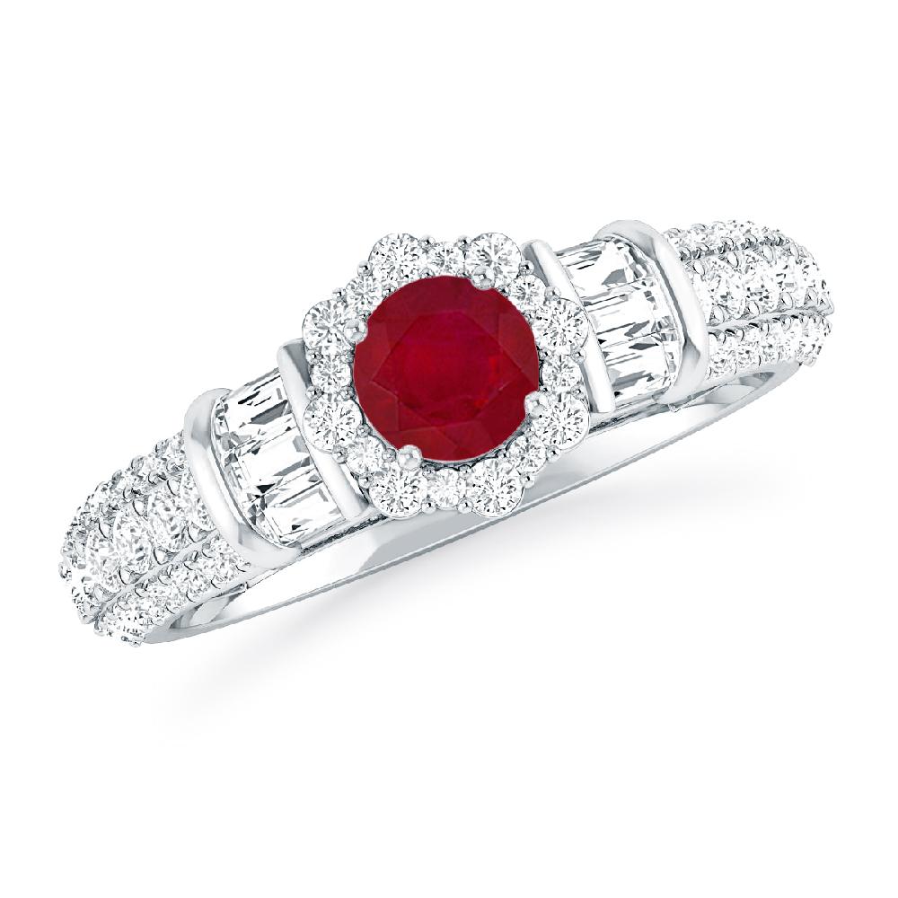 White Gold - Ruby