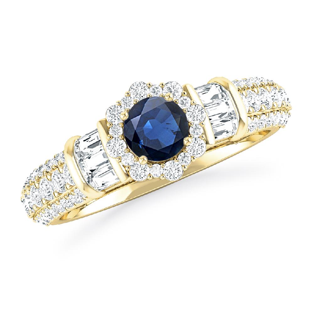 Yellow Gold - Sapphire