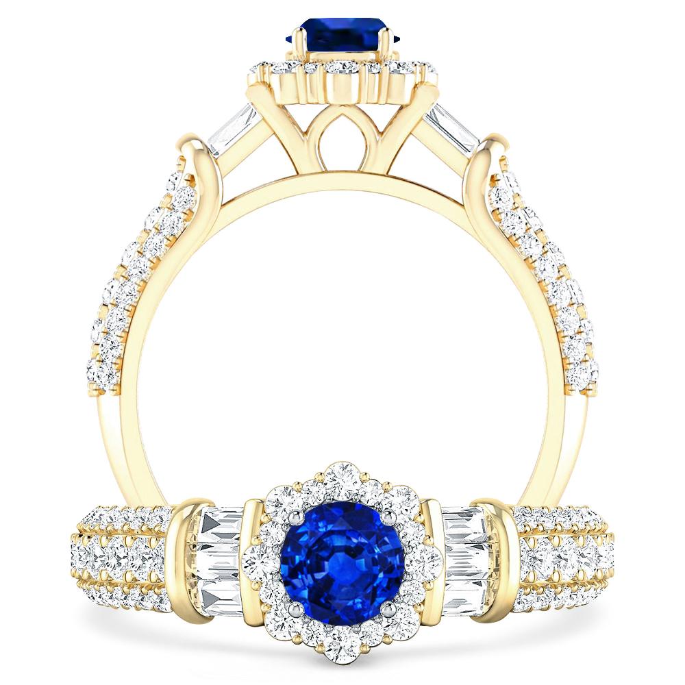 Yellow Gold - Sapphire