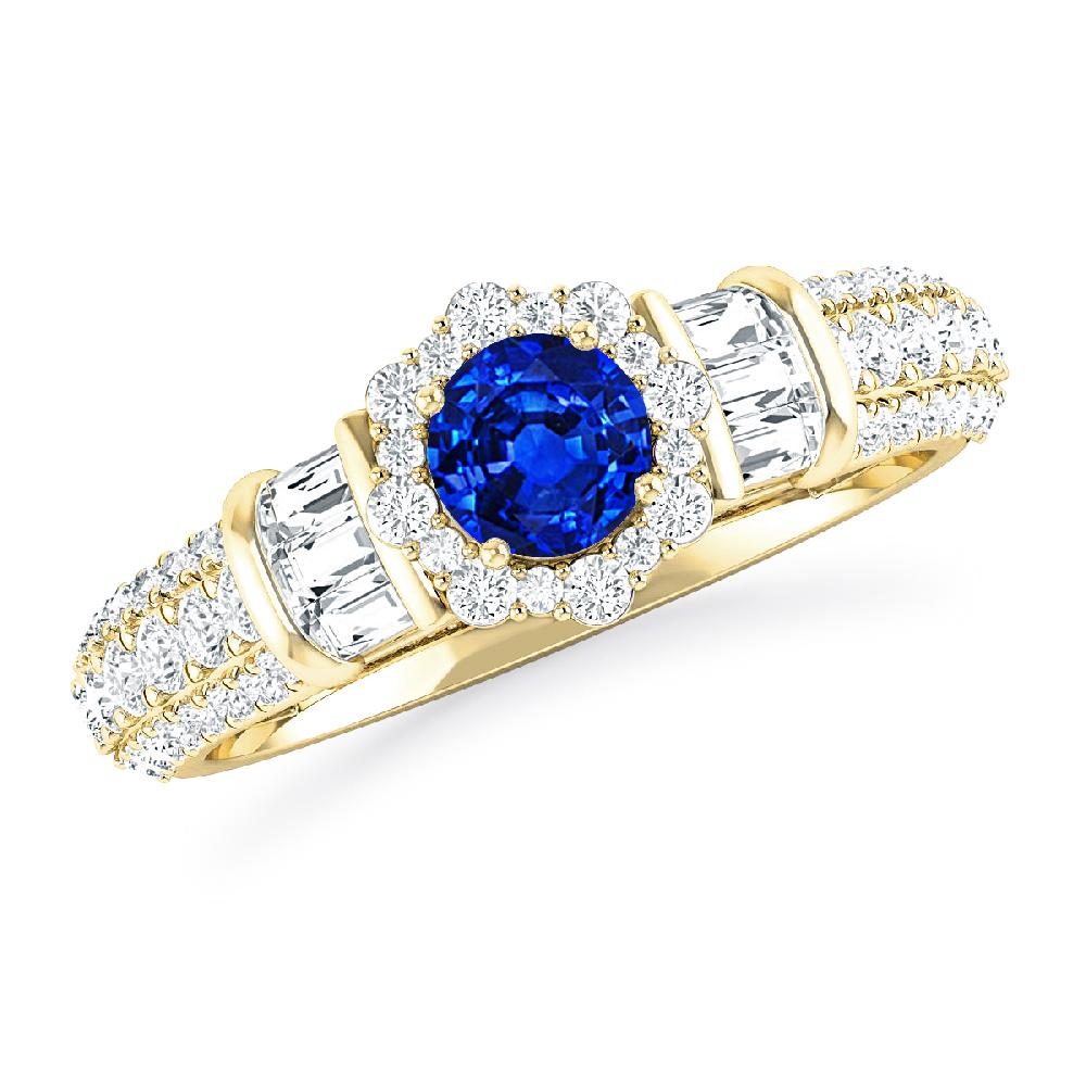 Yellow Gold - Sapphire