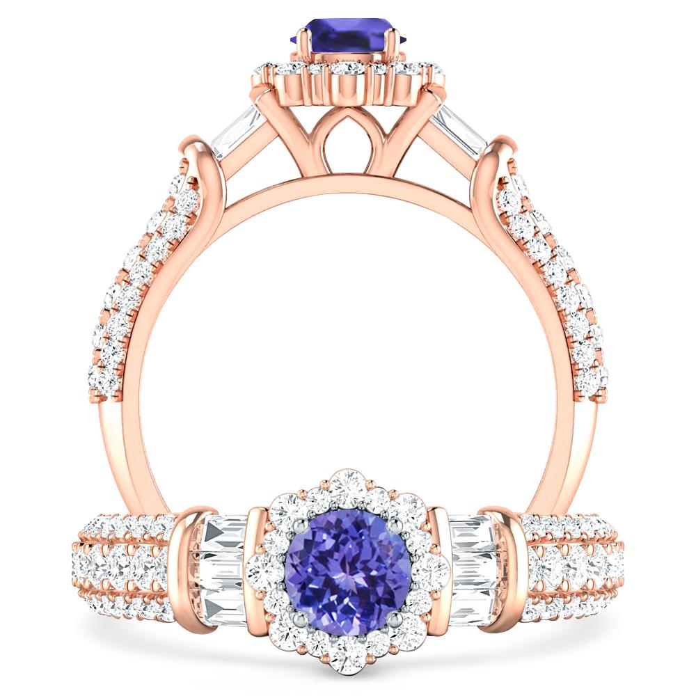 Rose Gold - Tanzanite