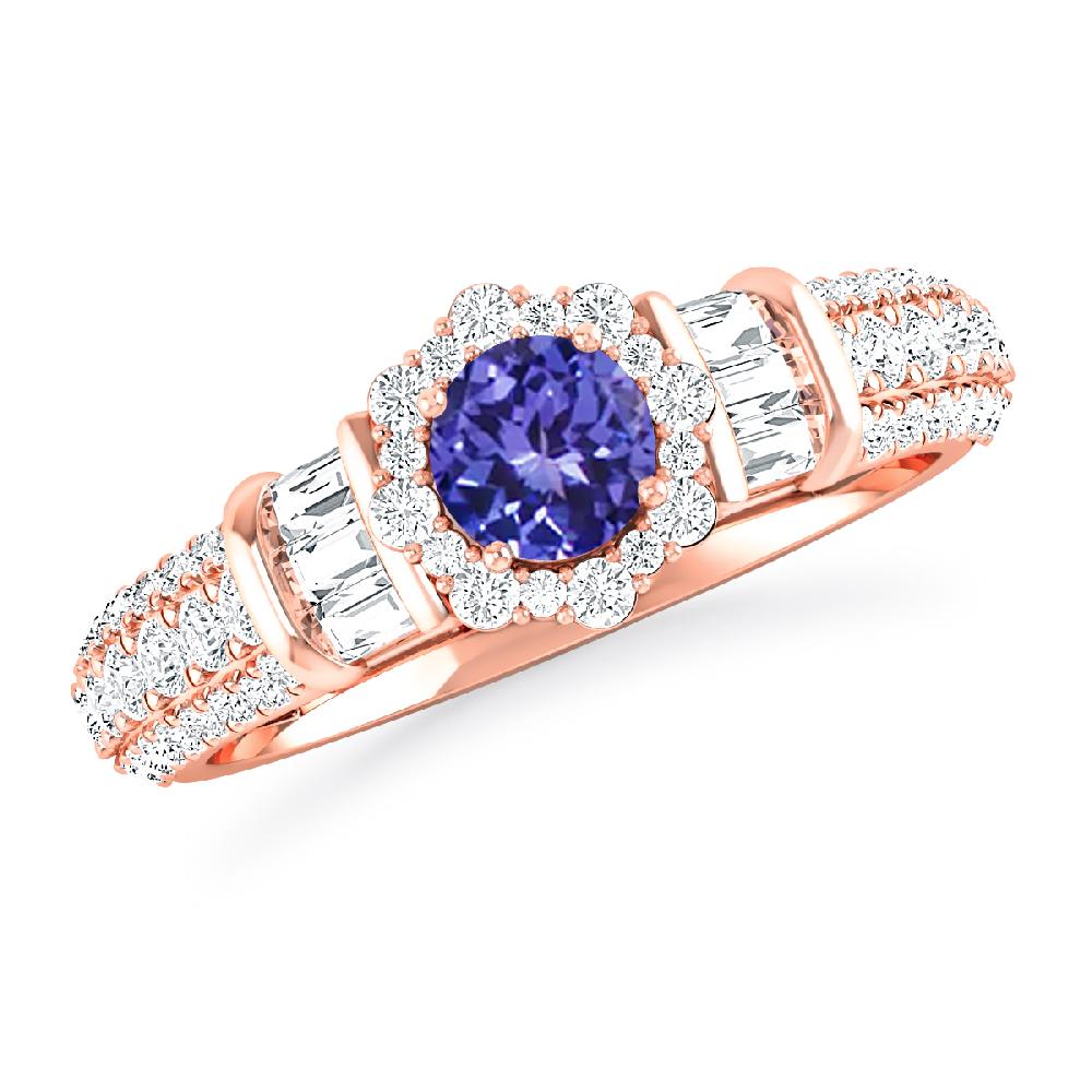 Rose Gold - Tanzanite