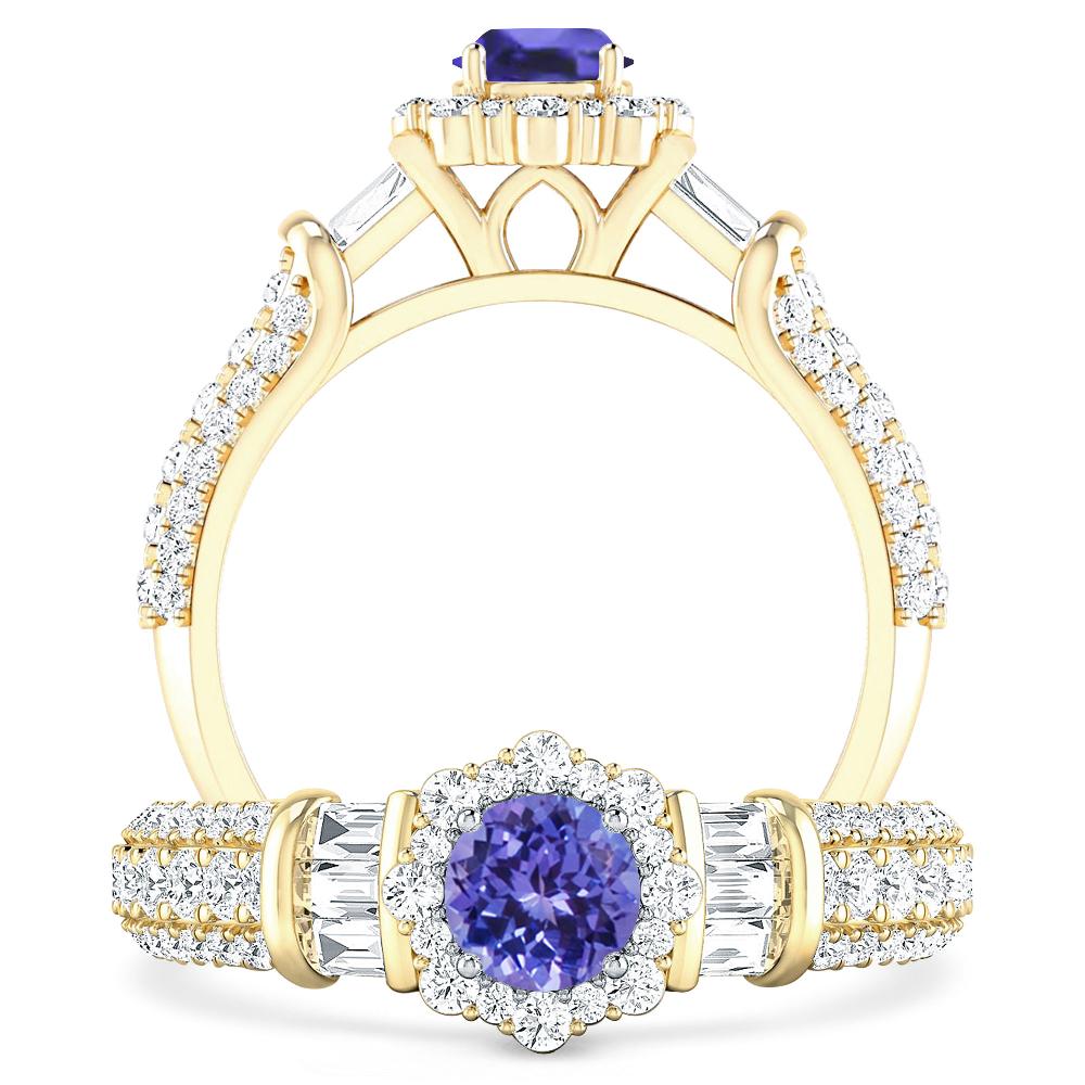 Yellow Gold - Tanzanite