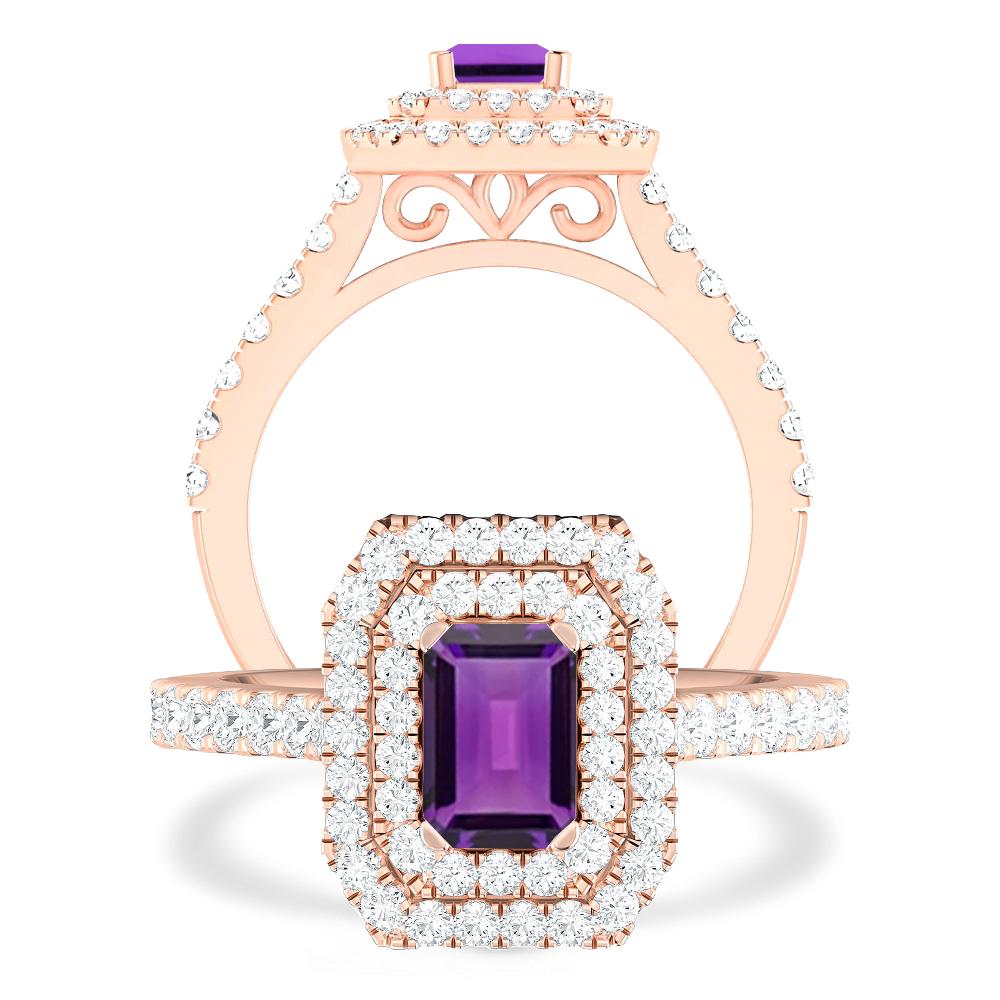 Rose Gold - Amethyst