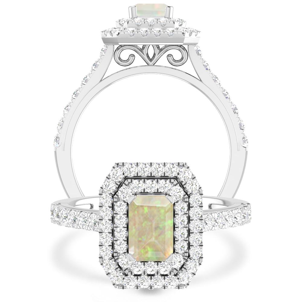 White Gold - Opal
