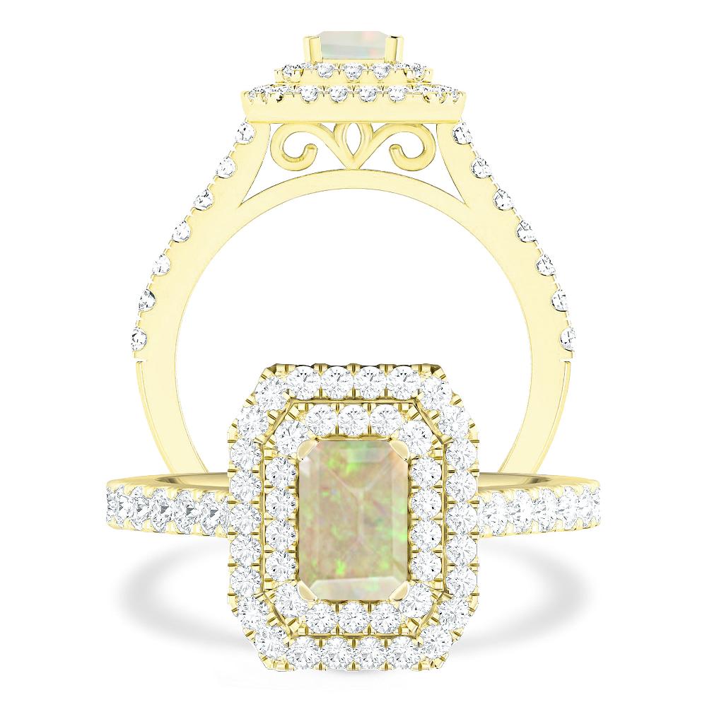 Yellow Gold - Opal